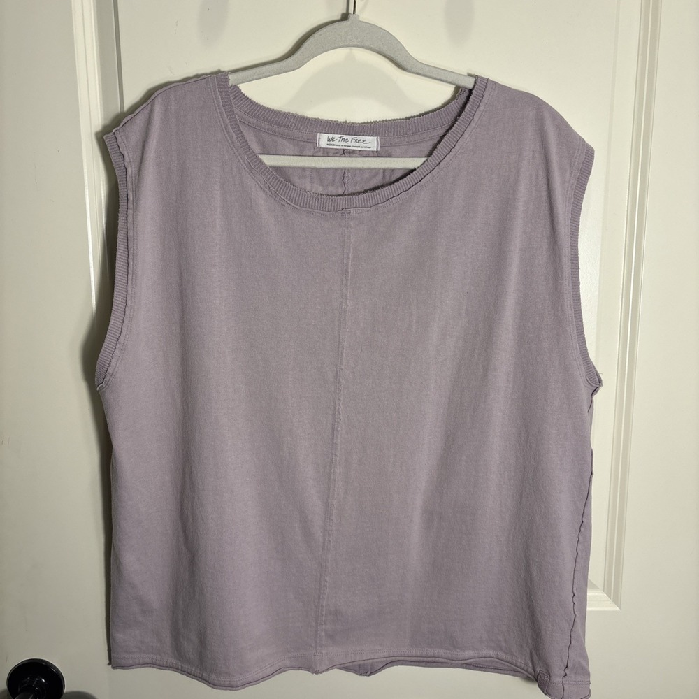 Free People We The Free Tee Tank Top Womens Size Medium Kasee Muscle Tank Shirt
